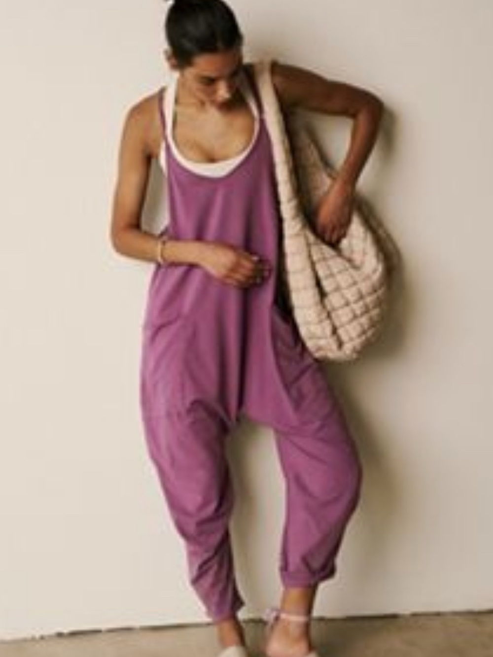 Free People Movement Hot Shot Onsie, Plum Nectar, Medium